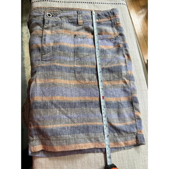 Toad‎ & Co Women's Far Flung Linen Shorts Sz 14 Casual Walking Everyday Summer - Picture 14 of 16